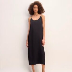 Black slip dress